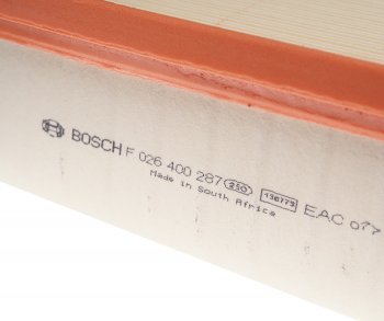1 099 р. Фильтр воздушный VW Golf (2.0 D) AUDI A3 (1.6 D) SEAT Leon (1.8 T) BOSCH BOSCH f026400287  с доставкой в г. Кемерово. Увеличить фотографию 2