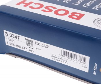 789 р. Фильтр воздушный MAZDA 3 (13-) (2.0),6 (12-),CX-5 (11-) (2.02.5) BOSCH BOSCH f026400347  с доставкой в г. Кемерово. Увеличить фотографию 3