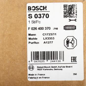 1 899 р. Фильтр воздушный CITROEN Jumper BOSCH BOSCH f026400370 BOSCH f026400370  с доставкой в г. Кемерово. Увеличить фотографию 5