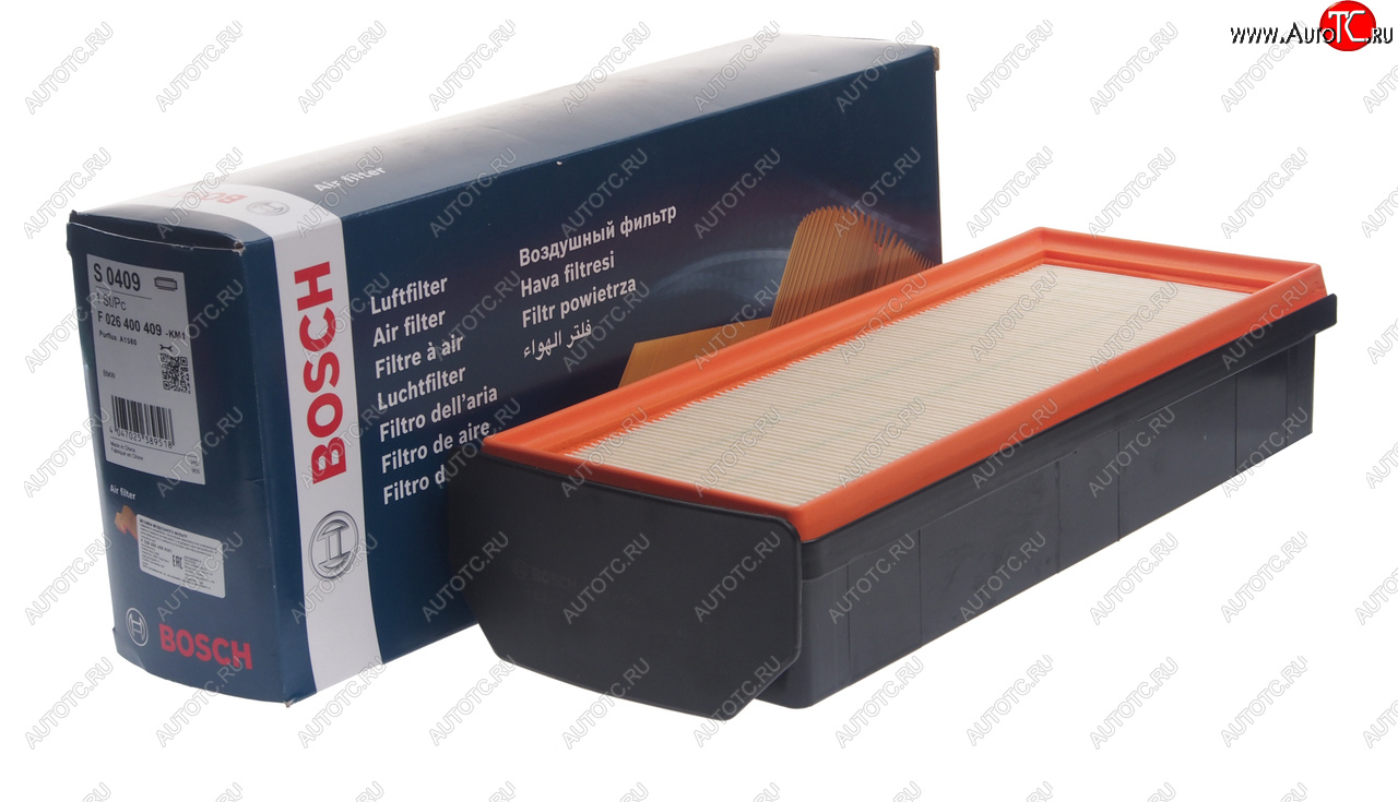 3 399 р. Фильтр воздушный BMW 3 (F30),5 (F10),X3 (F25),X5 (F15) (3.0) BOSCH BOSCH f026400409  с доставкой в г. Кемерово
