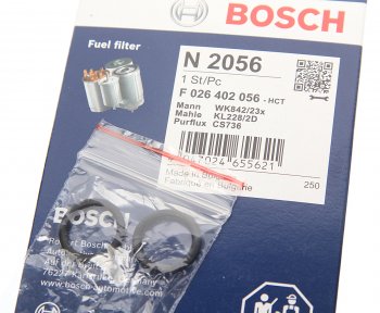 2 089 р. Фильтр топливный MERCEDES C (W203) (05-) BOSCH BOSCH f026402056  с доставкой в г. Кемерово. Увеличить фотографию 2