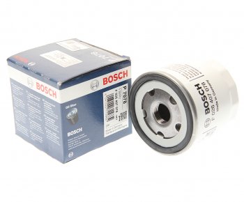 499 р. Фильтр масляный FORD Focus,Fiesta,Mondeo (1.21.41.6) D76ммхH76ммx1bar BOSCH BOSCH f026407078  с доставкой в г. Кемерово. Увеличить фотографию 1