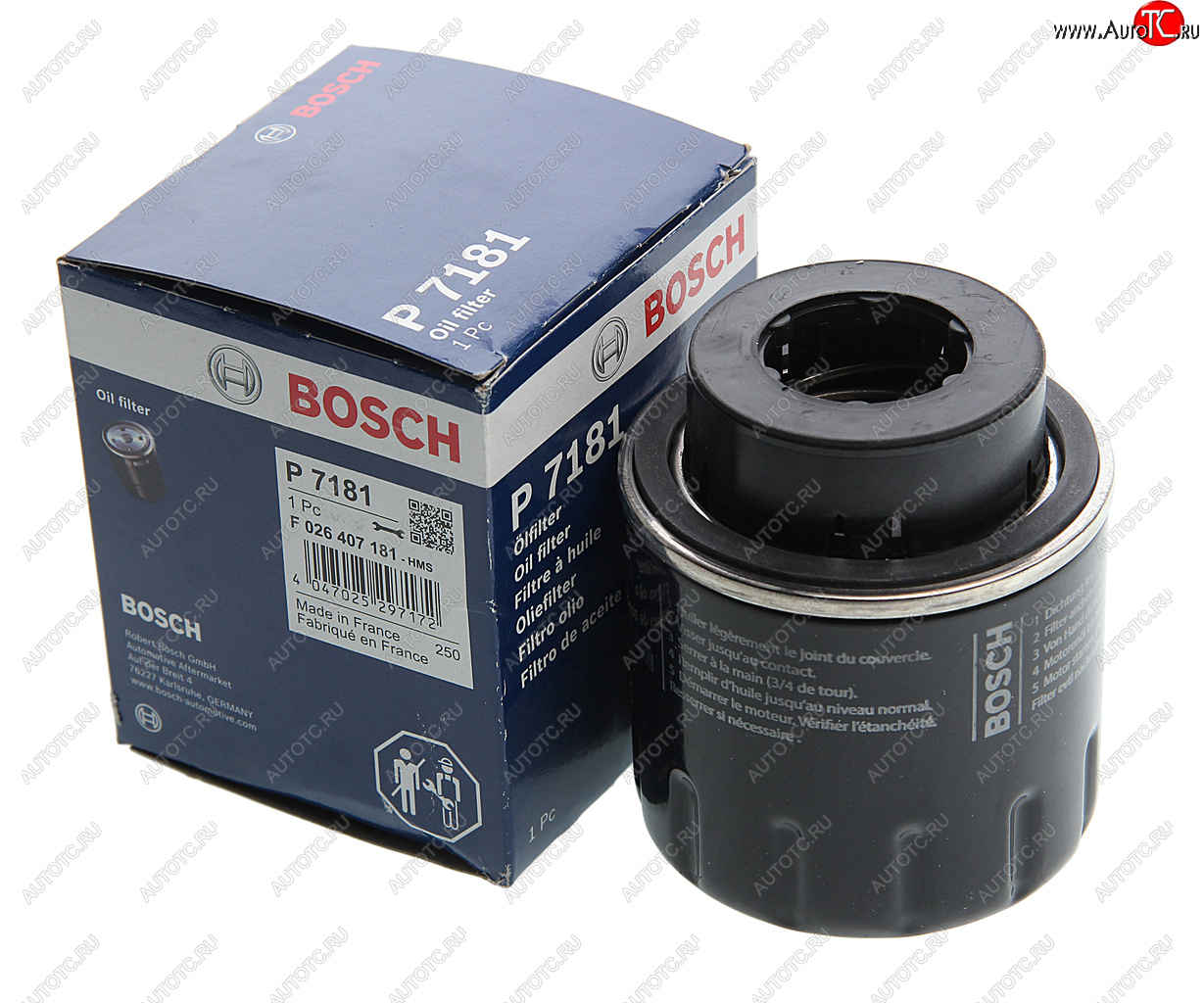 989 р. Фильтр масляный VW AUDI SEAT SKODA (1.21.4TSI) BOSCH BOSCH f026407181  с доставкой в г. Кемерово
