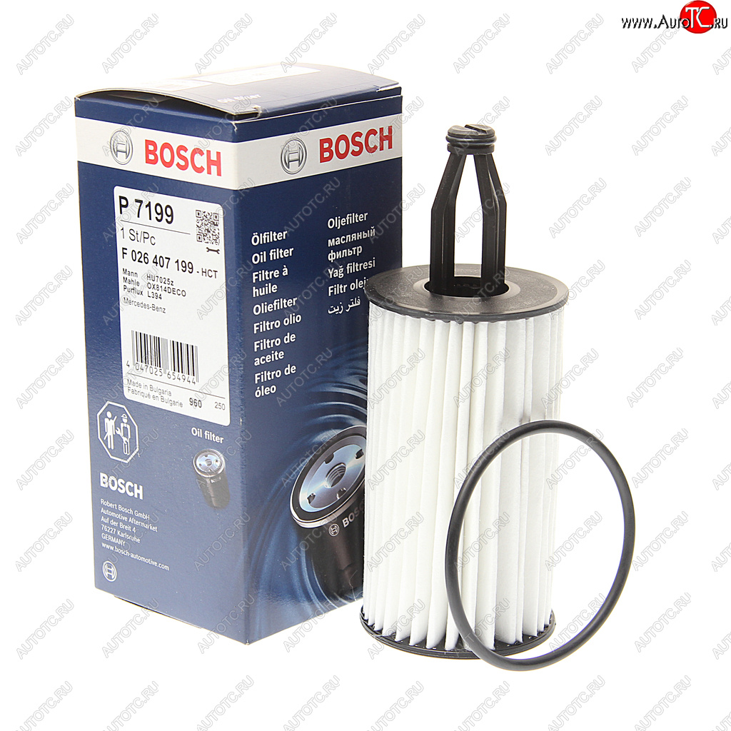 1 049 р. Фильтр масляный MERCEDES C (W203,W204) (11-) BOSCH BOSCH f026407199  с доставкой в г. Кемерово