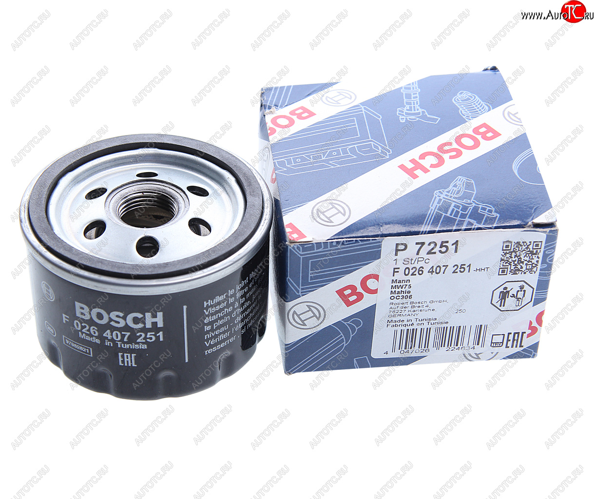 1 339 р. Фильтр масляный BMW i3 (I01) (HYBRID),K1200,K1600,R1200 BOSCH BOSCH f026407251 BOSCH f026407251  с доставкой в г. Кемерово