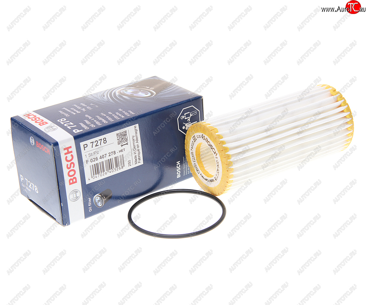 1 089 р. Фильтр масляный VW AUDI SEAT SKODA (12-) (1.82.0 TSITFSI) BOSCH BOSCH f026407278  с доставкой в г. Кемерово
