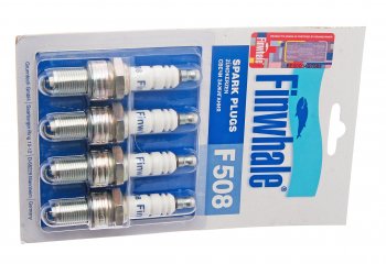 589 р. Свеча зажигания ВАЗ-2108 F508 комплект FINWHALE FINWHALE f508 FINWHALE f508  с доставкой в г. Кемерово. Увеличить фотографию 1