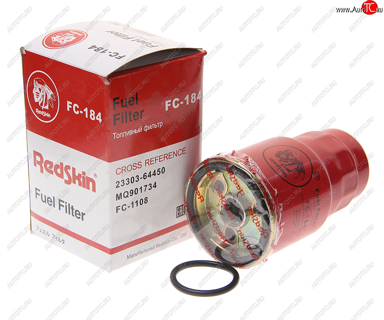 839 р. Фильтр топливный TOYOTA Rav 4 (01-) (2.02.2 D) MAZDA 323 (98-04) (2.0 TD) REDSKIN REDSKIN fc-184  с доставкой в г. Кемерово