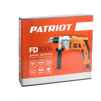 7 299 р. Дрель ударная 790Вт PATRIOT PATRIOT fd 800h  с доставкой в г. Кемерово. Увеличить фотографию 9