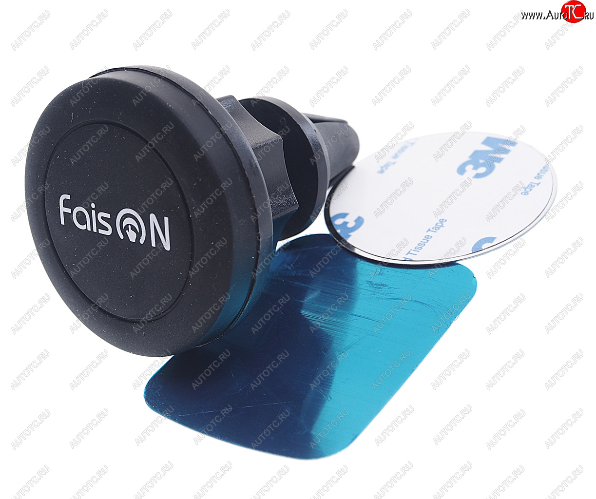 499 р. Держатель телефона на дефлектор магнитный черный FAISON FAISON fh-18b black  с доставкой в г. Кемерово
