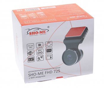 4 649 р. Видеорегистратор SHO-ME SHO-ME fhd-725 wi-fi SHO-ME fhd-725 wi-fi  с доставкой в г. Кемерово. Увеличить фотографию 4