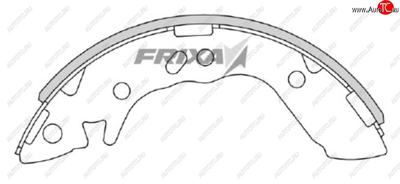 1 279 р. Колодки тормозные задние барабанные (4шт.) HANKOOK FRIXA Hyundai Accent седан ТагАЗ (2001-2012)  с доставкой в г. Кемерово