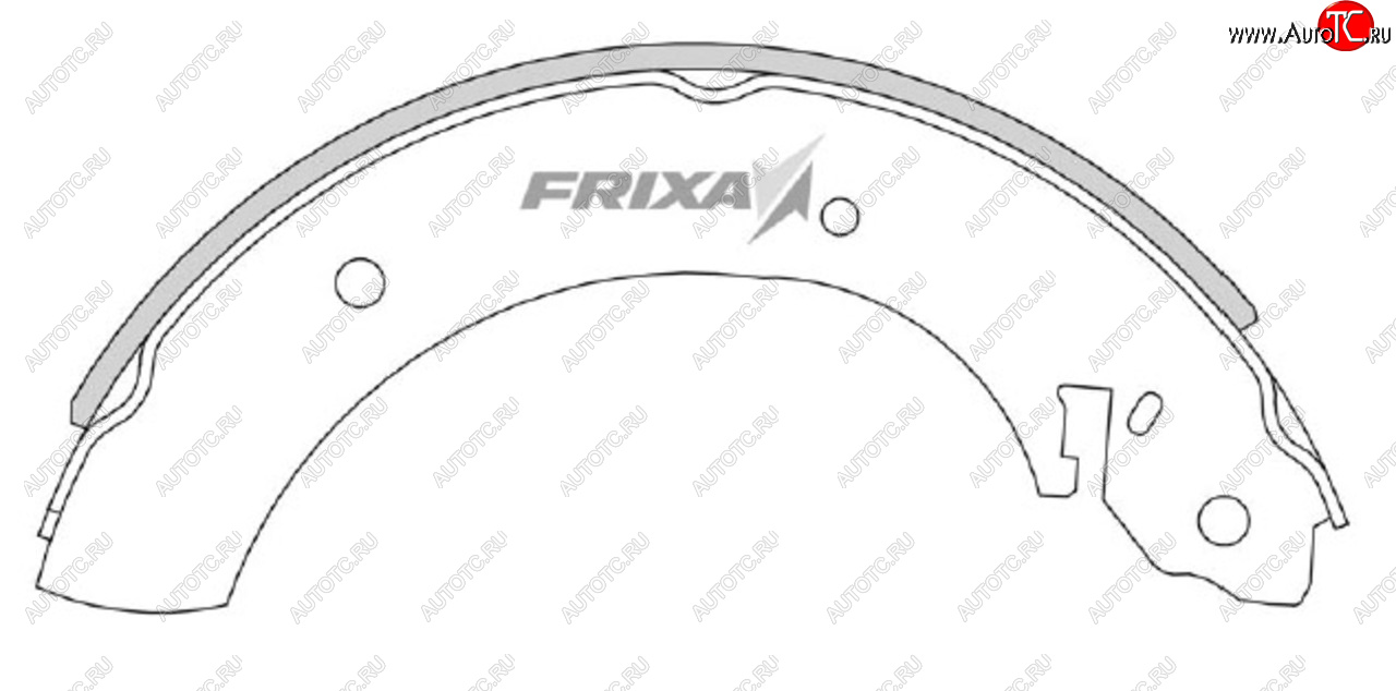 899 р. Колодки тормозные задние барабанные (4шт.) HANKOOK FRIXA Hyundai Starex/H1 A1 дорестайлинг (1997-2004)  с доставкой в г. Кемерово