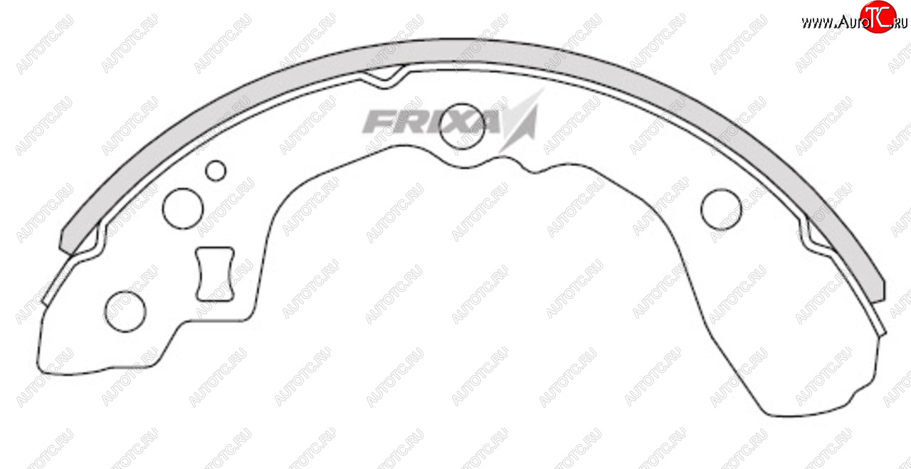 959 р. Колодки тормозные задние барабанные (4шт.) HANKOOK FRIXA KIA Sephia седан рестайлинг (2001-2004)  с доставкой в г. Кемерово