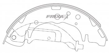 1 389 р. Колодки тормозные задние барабанные (4шт.) HANKOOK FRIXA  KIA Carnival ( UP,GQ,  VQ,  YP) (2002-2020) минивэн рестайлинг, минивэн дорестайлинг, минивэн рестайлинг, минивэн дорестайлинг , минивэн рестайлинг  с доставкой в г. Кемерово. Увеличить фотографию 1