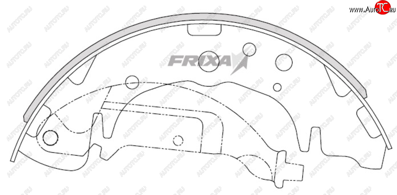 1 389 р. Колодки тормозные задние барабанные (4шт.) HANKOOK FRIXA KIA Carnival UP,GQ минивэн рестайлинг (2002-2006)  с доставкой в г. Кемерово