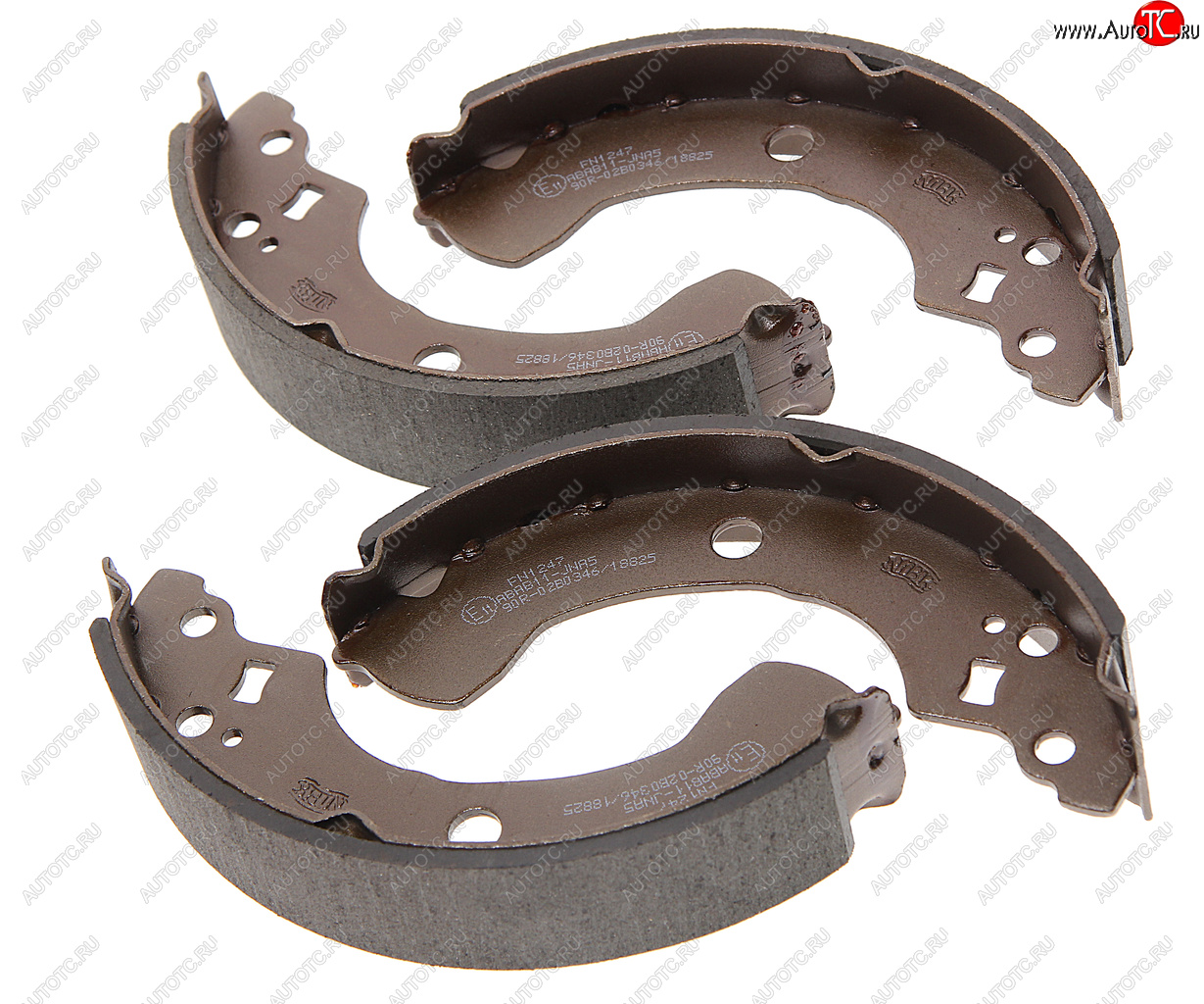 2 579 р. Колодки тормозные NISSAN Almera N16E (00-06) задние барабанные (4шт.) NIBK NIBK fn1247  с доставкой в г. Кемерово