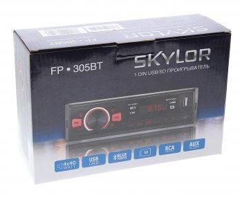 1 549 р. Магнитола автомобильная 1DIN SKYLOR SKYLOR fp-305bt SKYLOR fp-305bt  с доставкой в г. Кемерово. Увеличить фотографию 4