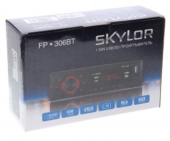 1 569 р. Магнитола автомобильная 1DIN SKYLOR SKYLOR fp-306bt  с доставкой в г. Кемерово. Увеличить фотографию 4