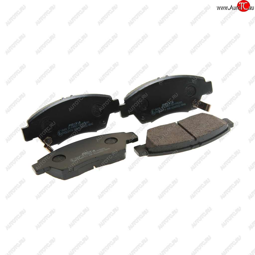 899 р. Колодки тормозные передние (4шт.) HANKOOK FRIXA Honda Civic EP хэтчбэк 3 дв. рестайлинг (2003-2006)  с доставкой в г. Кемерово