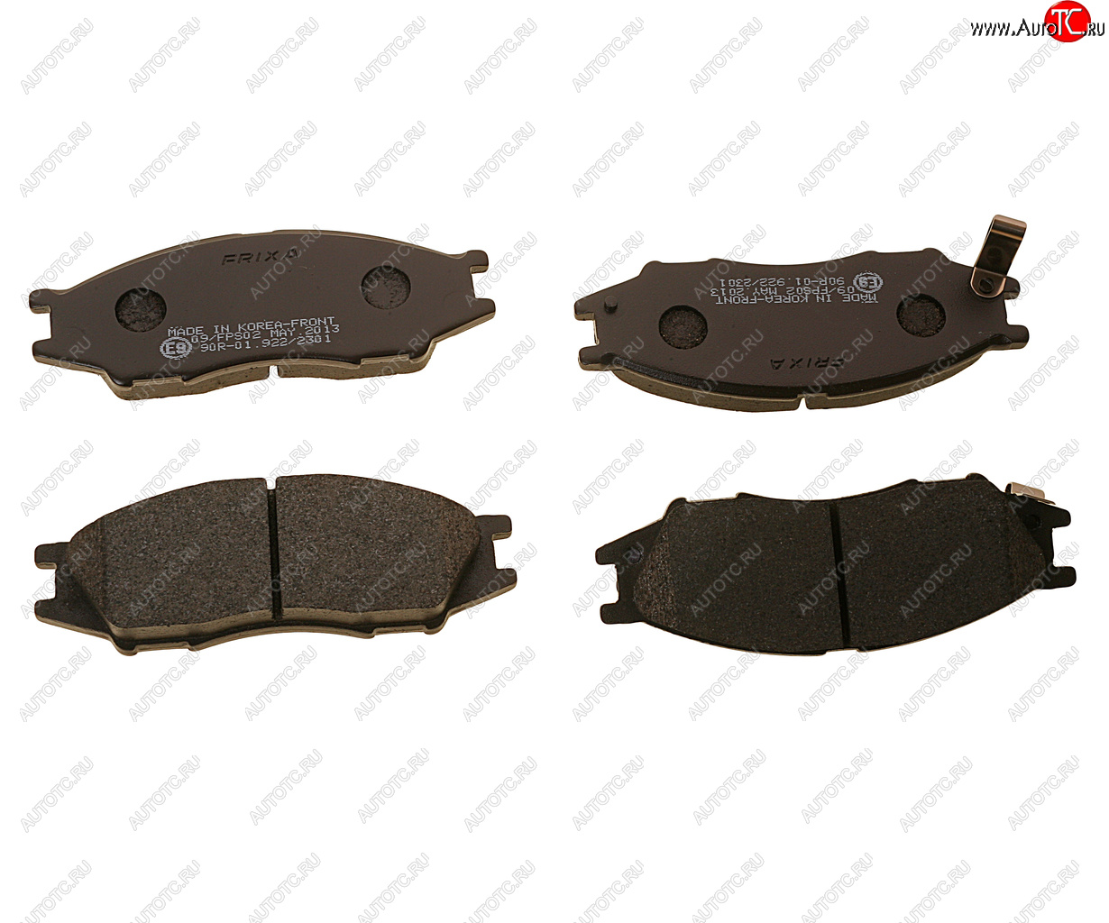 759 р. Колодки тормозные передние (4шт.) HANKOOK FRIXA Nissan Almera Classic седан B10 (2006-2013)  с доставкой в г. Кемерово
