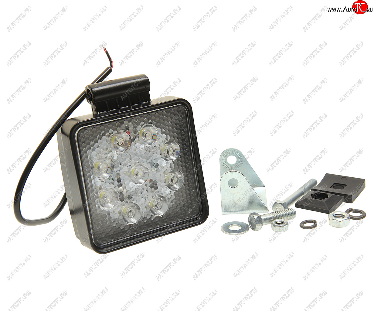 1 489 р. Фара рабочего света МТЗ 3100 lm LED 27w30(93w) квадр.корпус,узкий луч РК РУСЛАН-КОМПЛЕКТ фр-230  с доставкой в г. Кемерово