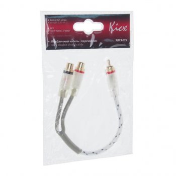 271 р. Кабель RCA 1х2 адаптер KICX KICX frca02y KICX frca02y  с доставкой в г. Кемерово. Увеличить фотографию 1