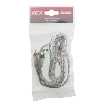 529 р. Кабель RCA 2х2 1.8м KICX KICX frca18  с доставкой в г. Кемерово. Увеличить фотографию 1