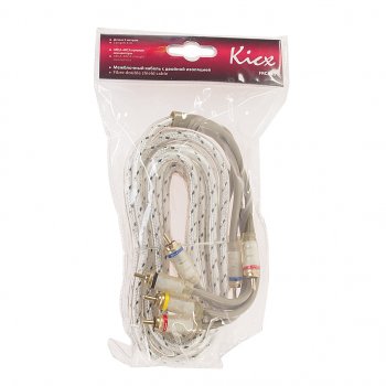 1 689 р. Кабель RCA 4х4 5м KICX KICX frca45  с доставкой в г. Кемерово. Увеличить фотографию 1