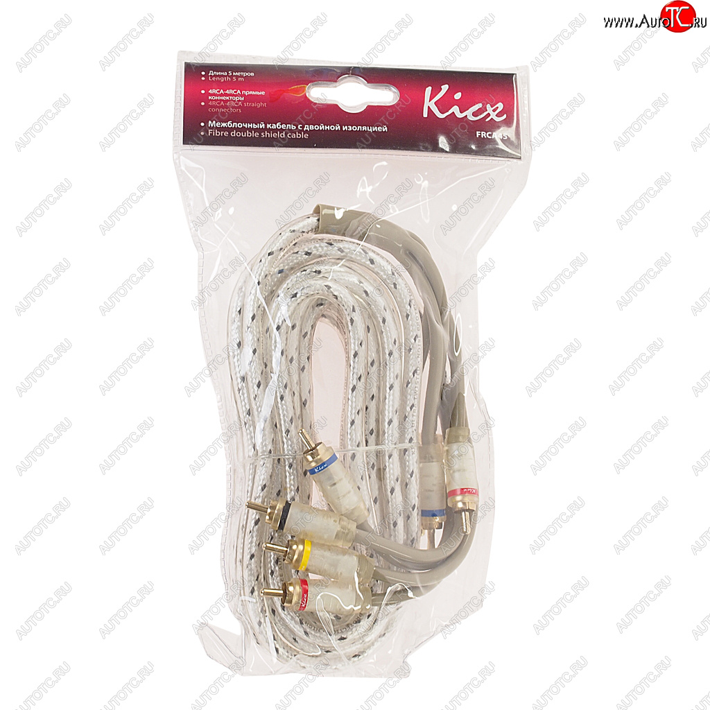 1 689 р. Кабель RCA 4х4 5м KICX KICX frca45  с доставкой в г. Кемерово