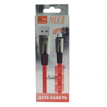 195 р. Кабель micro USB 1м FAISON FAISON fs-k-1034 need red  с доставкой в г. Кемерово. Увеличить фотографию 2