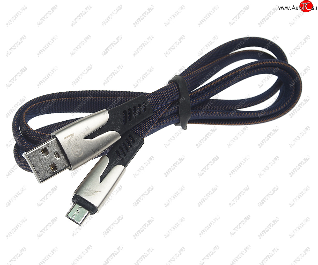195 р. Кабель micro USB 1м FAISON FAISON fs-k-1035 need blue  с доставкой в г. Кемерово