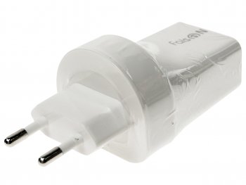 379 р. Устройство зарядное в розетку 3 USB 2.1A FAISON FAISON fs-z-1-979 rapid white  с доставкой в г. Кемерово. Увеличить фотографию 1