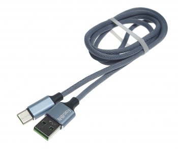 190 р. Кабель USB Type C 1м FAISON FAISON fx21 grey  с доставкой в г. Кемерово. Увеличить фотографию 1