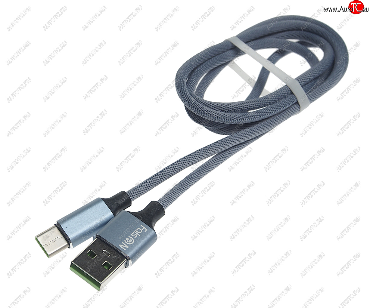 190 р. Кабель USB Type C 1м FAISON FAISON fx21 grey  с доставкой в г. Кемерово