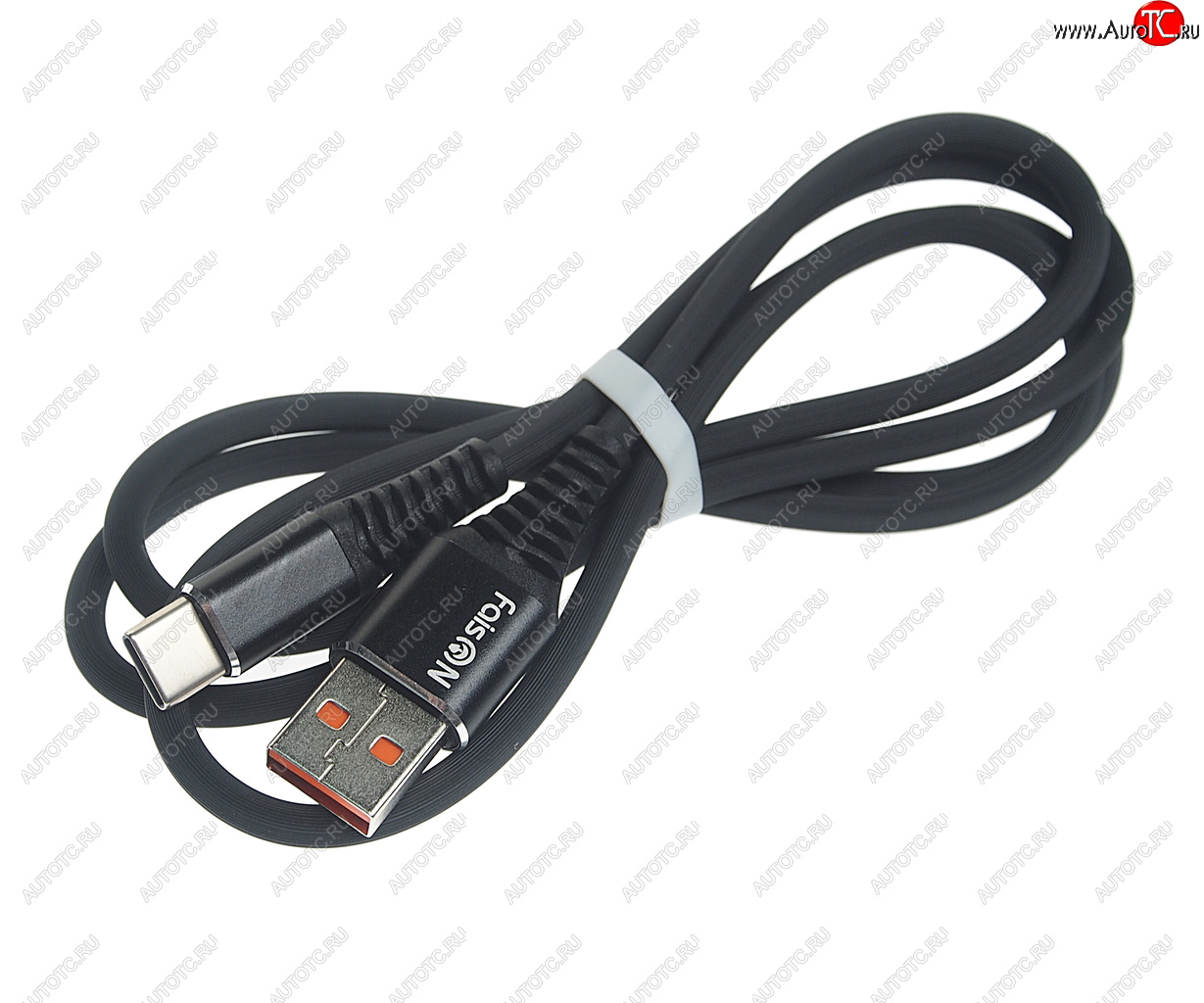 196 р. Кабель USB Type C 1м FAISON FAISON fx24 time black  с доставкой в г. Кемерово