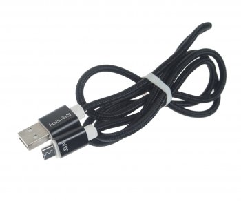 128 р. Кабель micro USB 1м FAISON FAISON fx2 line black  с доставкой в г. Кемерово. Увеличить фотографию 1