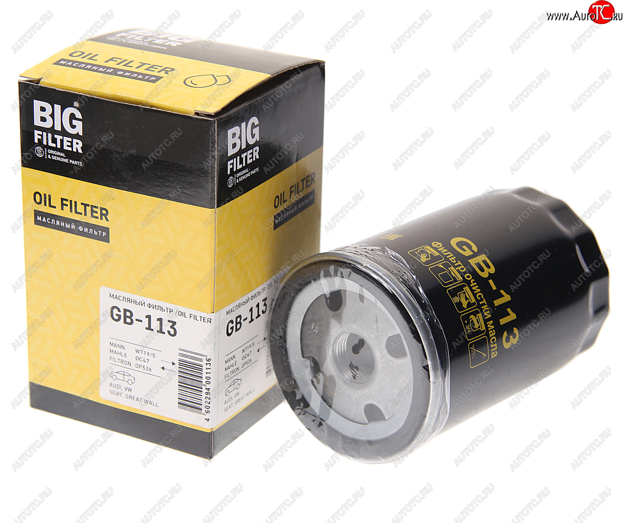 529 р. Фильтр масляный VW AUDI SEAT SKODA BIG FILTER BIG FILTER gb-113  с доставкой в г. Кемерово