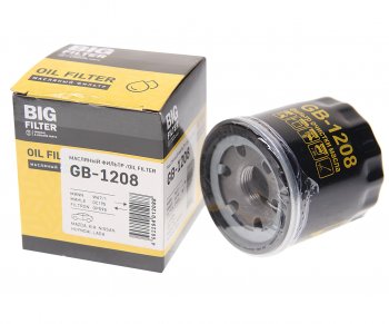 291 р. Фильтр масляный NISSAN SUBARU RENAULT HYUNDAI KIA BIG FILTER BIG FILTER gb-1208  с доставкой в г. Кемерово. Увеличить фотографию 1