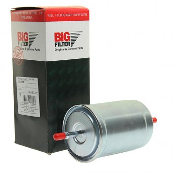 569 р. Фильтр топливный УАЗ-3163,315195 тонкой очистки (хомут)BIG FILTER BIG FILTER gb-3208pl  с доставкой в г. Кемерово. Увеличить фотографию 1