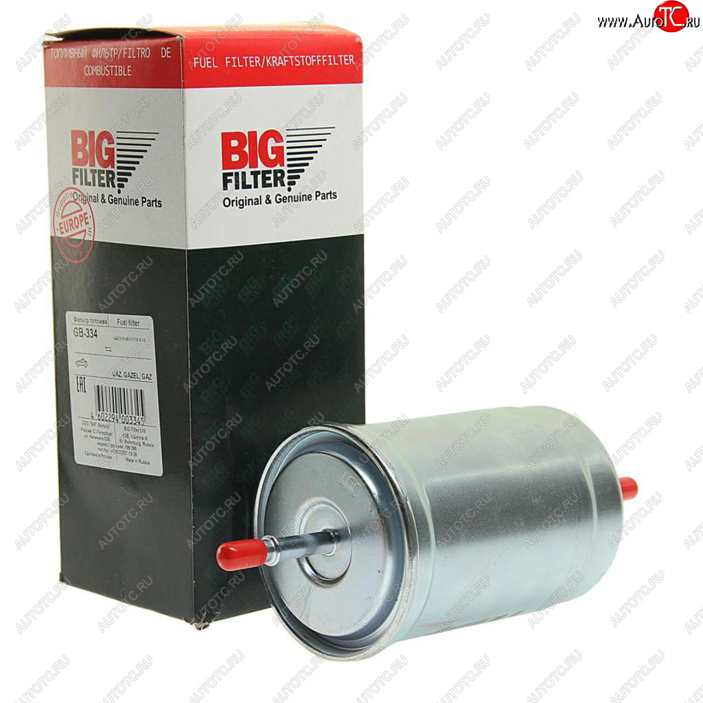 569 р. Фильтр топливный УАЗ-3163,315195 тонкой очистки (хомут)BIG FILTER BIG FILTER gb-3208pl  с доставкой в г. Кемерово