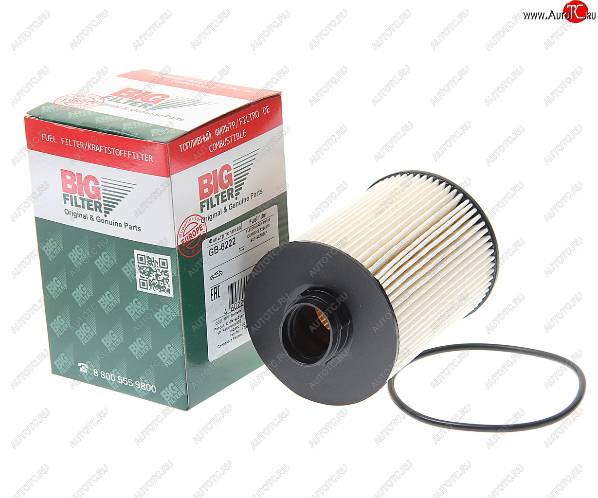 1 069 р. Фильтр топливный ГАЗ-3302 (дв.CUMMINS J284) BIG FILTER BIG FILTER gb-6222  с доставкой в г. Кемерово