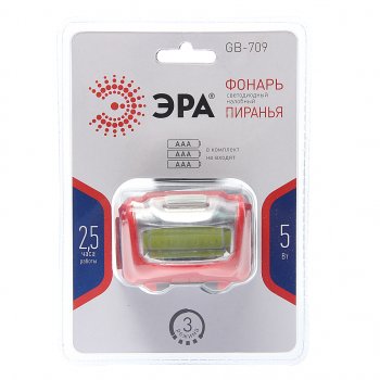280 р. Фонарь налобный ЭРА ЭРА gb-709  с доставкой в г. Кемерово. Увеличить фотографию 1