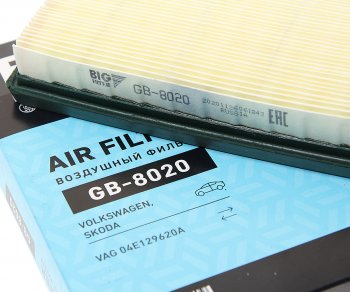 659 р. Фильтр воздушный салона BIG FILTER  Skoda Octavia  A7 (2012-2017), Volkswagen Golf  7 (2012-2017)  с доставкой в г. Кемерово. Увеличить фотографию 2