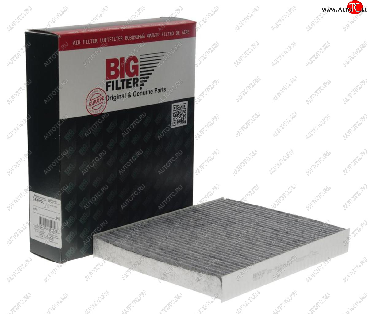 679 р. Фильтр воздушный салона ГАЗель Next,УРАЛ Next угольный BIG FILTER BIG FILTER gb-9972c  с доставкой в г. Кемерово