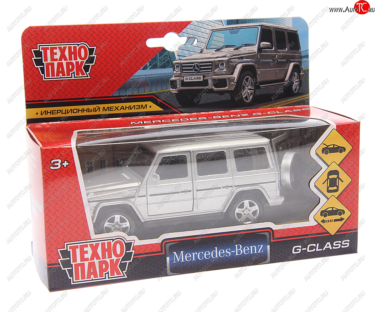 839 р. Модель автомобиля MERCEDES G металлическая ТЕХНОПАРК ТЕХНОПАРК g-class-sl  с доставкой в г. Кемерово