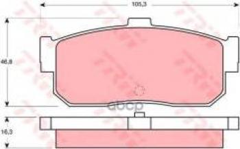 Колодки тормозные задние (4шт.) TRW Nissan Almera N15 хэтчбэк 5 дв. рестайлинг (1998-2000)