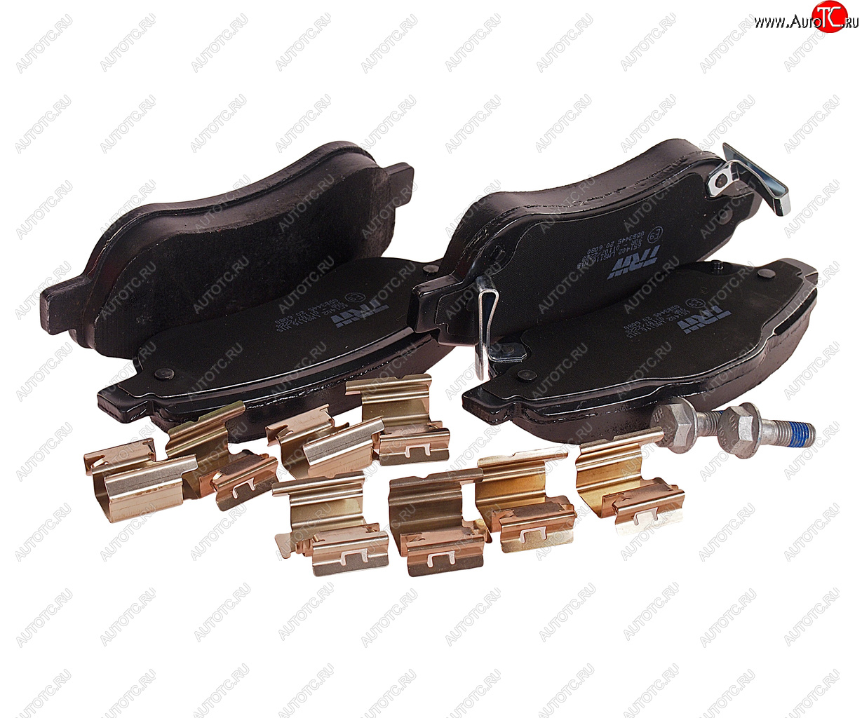5 349 р. Колодки тормозные передние (4шт.) TRW Honda CR-V RE1,RE2,RE3,RE4,RE5,RE7 дорестайлинг (2007-2010)  с доставкой в г. Кемерово