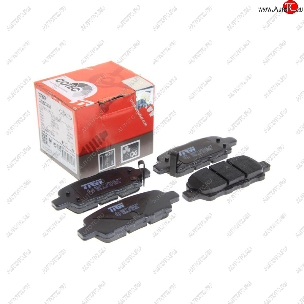 3 399 р. Колодки тормозные задние (4шт.) TRW Nissan Teana 1 J31 рестайлинг (2005-2008)  с доставкой в г. Кемерово