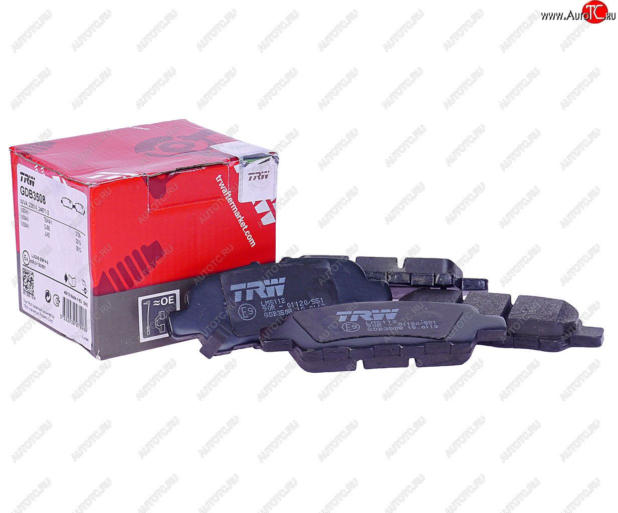 2 879 р. Колодки тормозные задние (4шт.) TRW Nissan Juke 2 F16 (2019-2025)  с доставкой в г. Кемерово